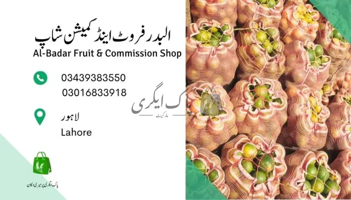 البدر فروٹ اینڈ کمیشن شاپ - لاہور | سوات | پھل کمیشن ایجنٹ | پاک اگری مارکیٹ