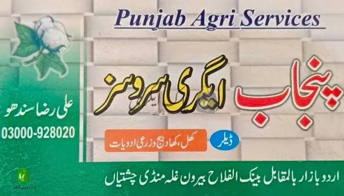 پنجاب ایگری سروسز | چشتیاں | زرعی ادویات کے ڈیلر و دوکانیں | پاک اگری مارکیٹ