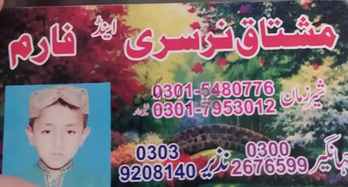 مشتاق نرسری فارم | کلورکوٹ | پنیری فروش، نرسریاں و لینڈ سکیپنگ سروسز | پاک اگری مارکیٹ